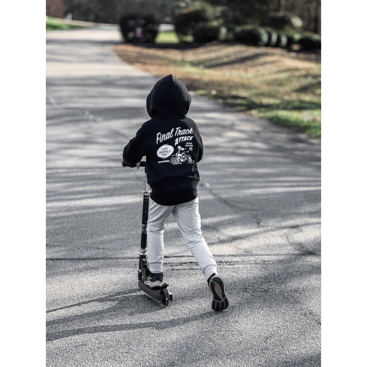 THE FINAL TRACK ATTACK HOODIE - RECYCLED BLACK