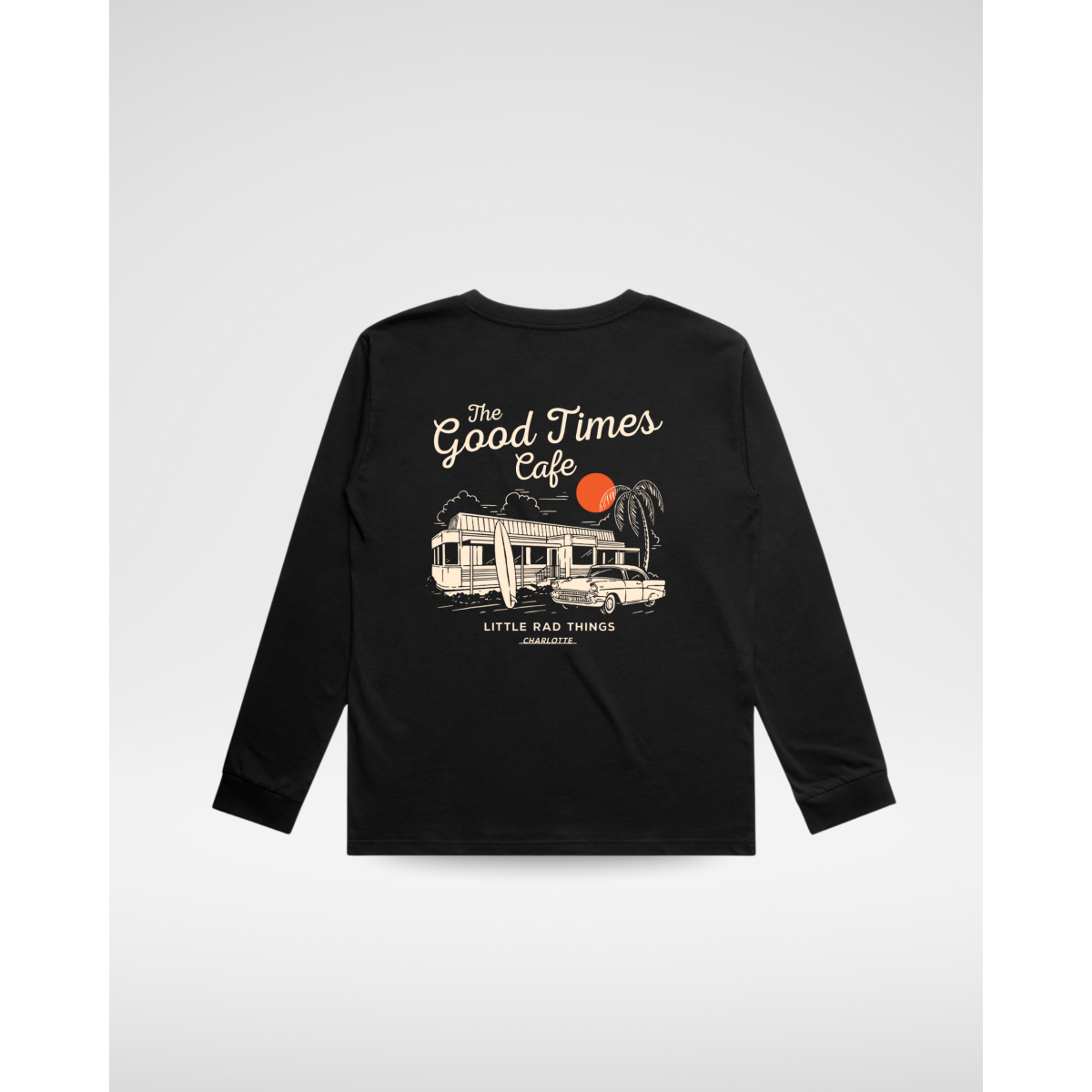 THE GOOD TIMES CAFE LONG SLEEVE - SOLID BLACK