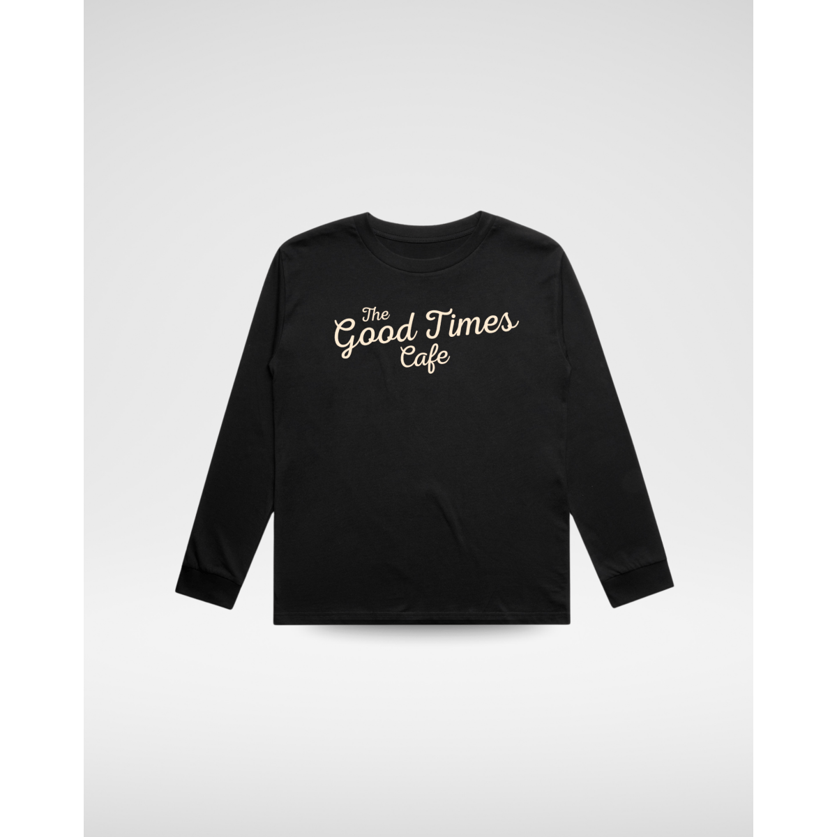 THE GOOD TIMES CAFE LONG SLEEVE - SOLID BLACK
