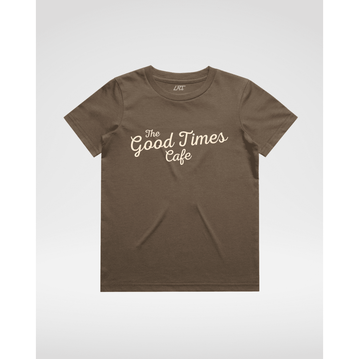 THE GOOD TIMES CAFE TEE - BROWN