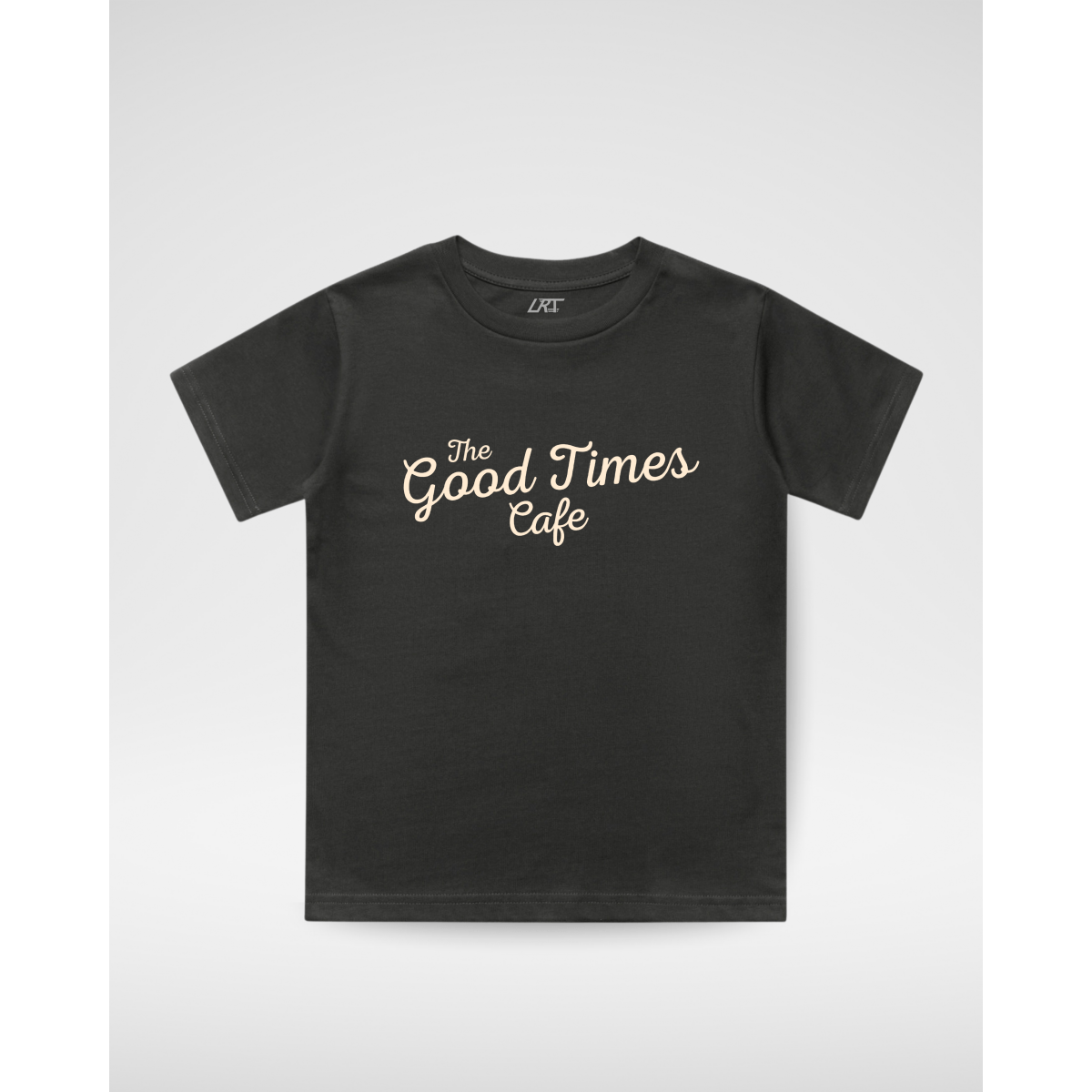 THE GOOD TIMES CAFE TEE - COAL