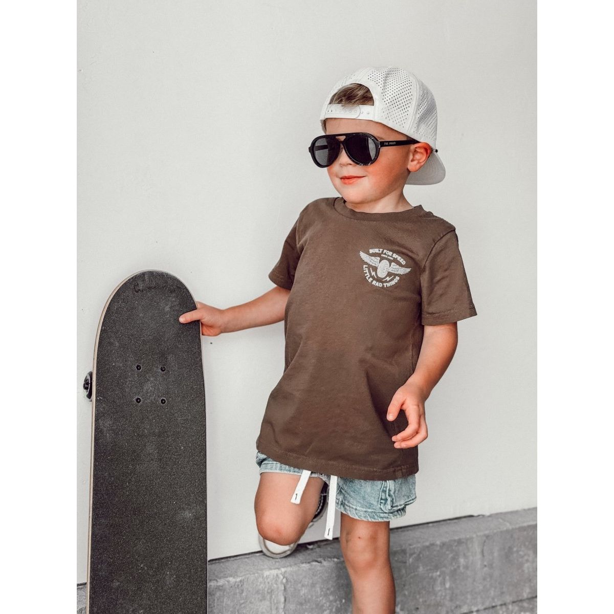 THE WINGED MECHANIC TEE - BROWN