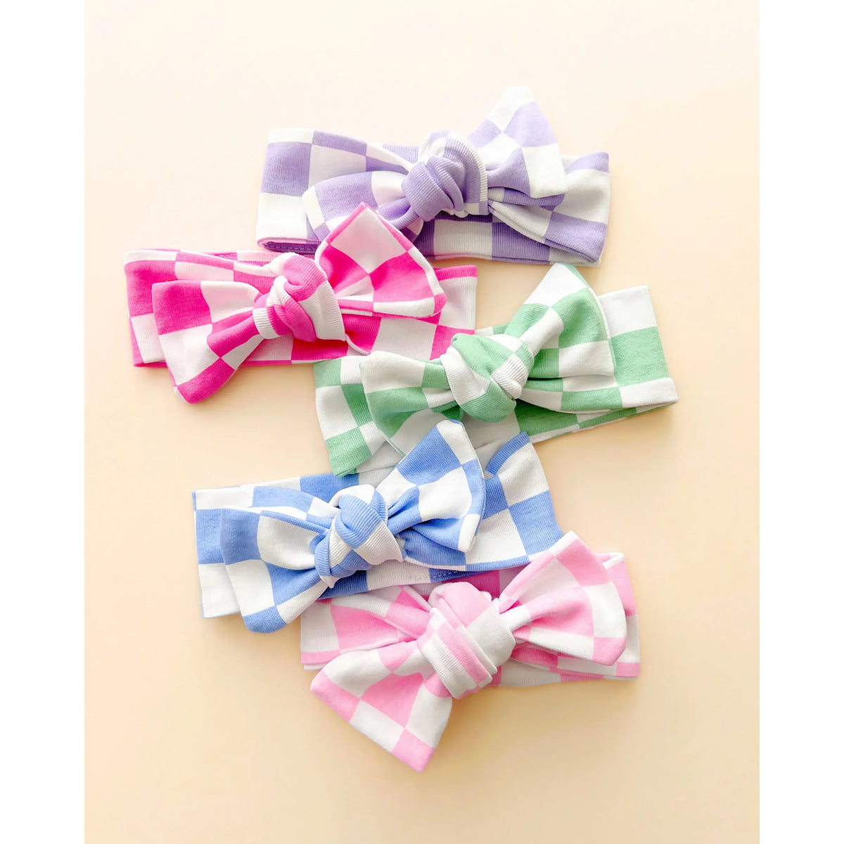 Checkered Headband | Blue