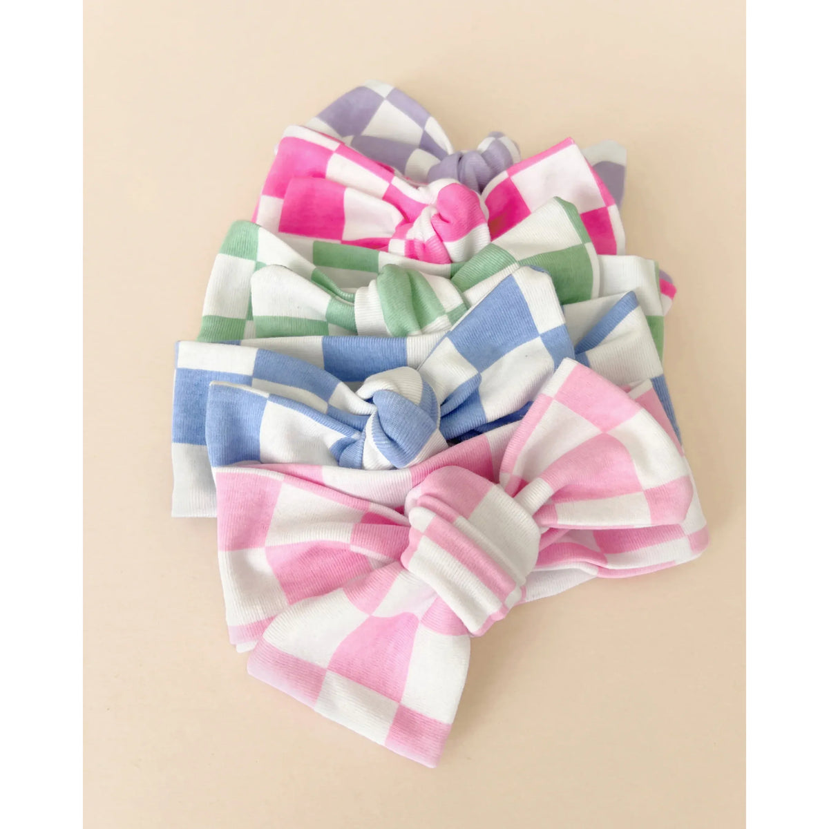 Checkered Headband | Mint