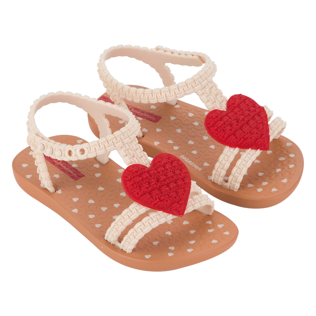 my first ipanema baby sandal | beige & red