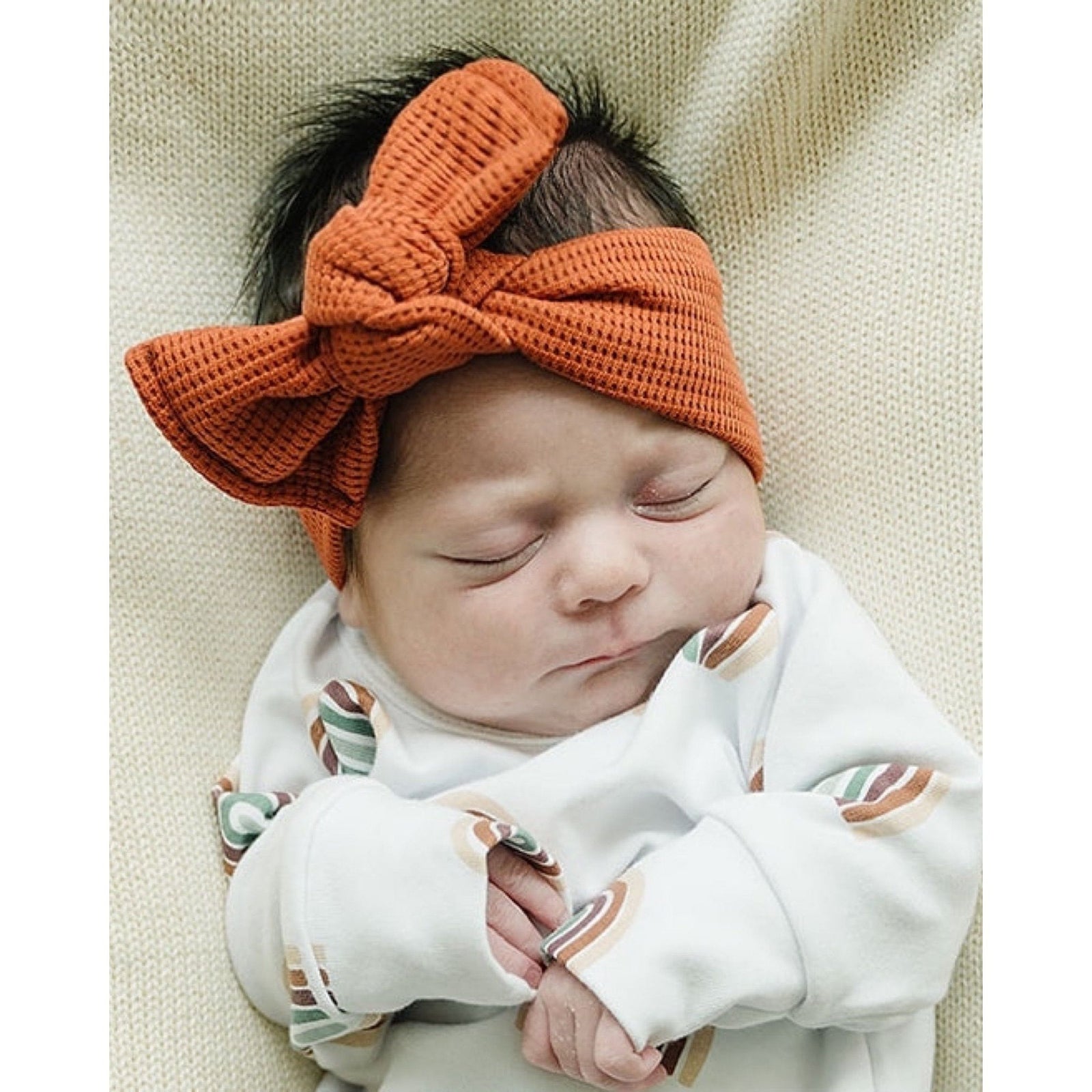 Waffle Headband | Pumpkin