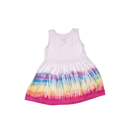 dancer dress in lilac rainbow