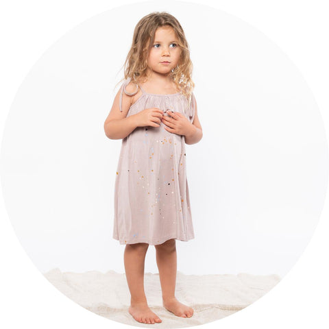 traveler dress in mellow mist