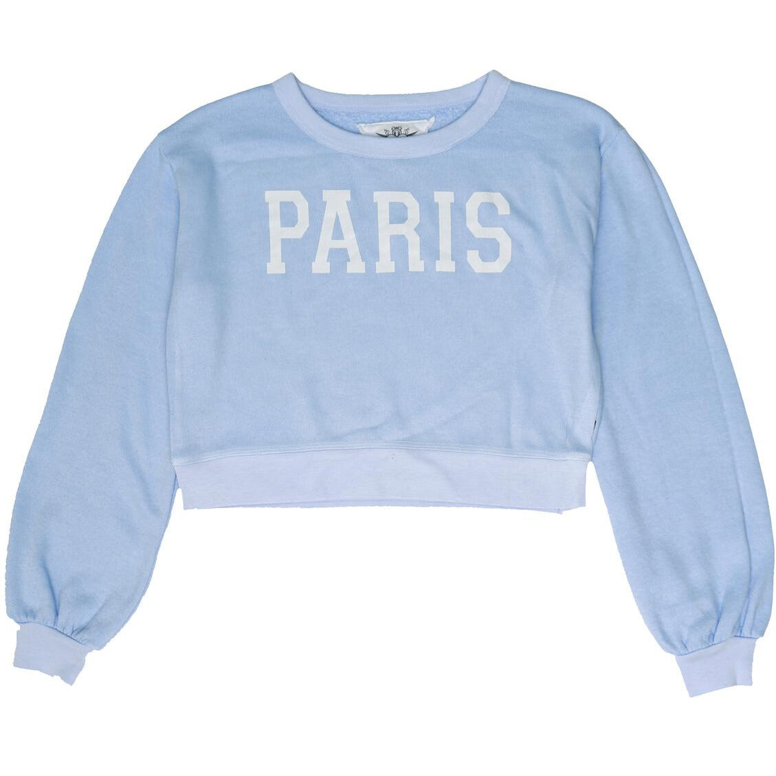 long puff sleeve paris tee in blue