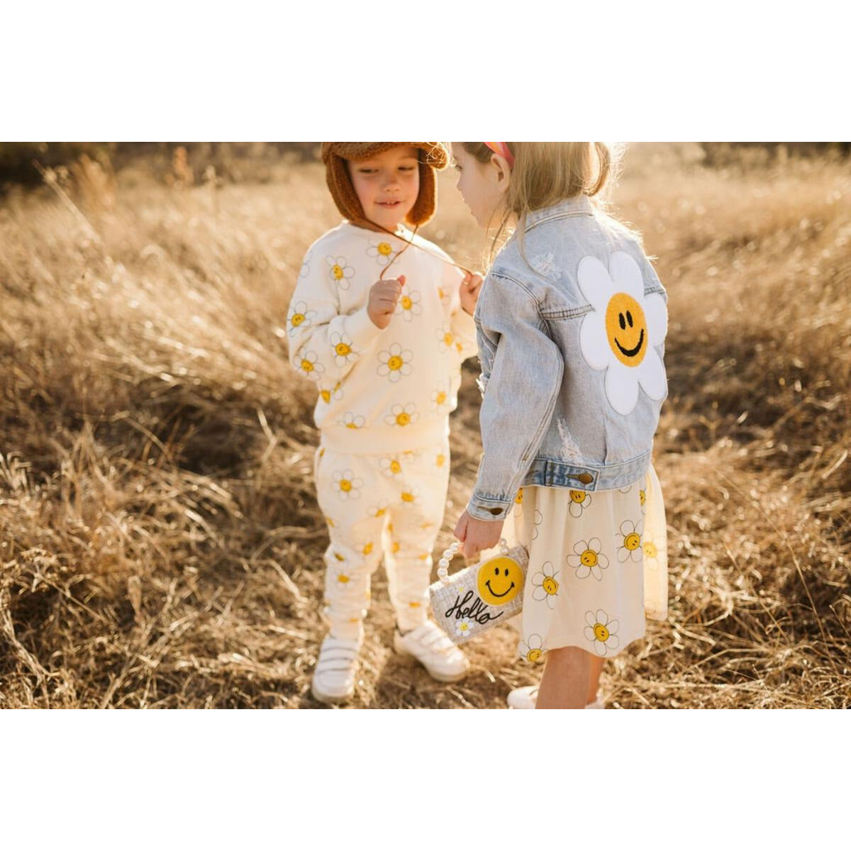 daisy sweatshirt set | ivory