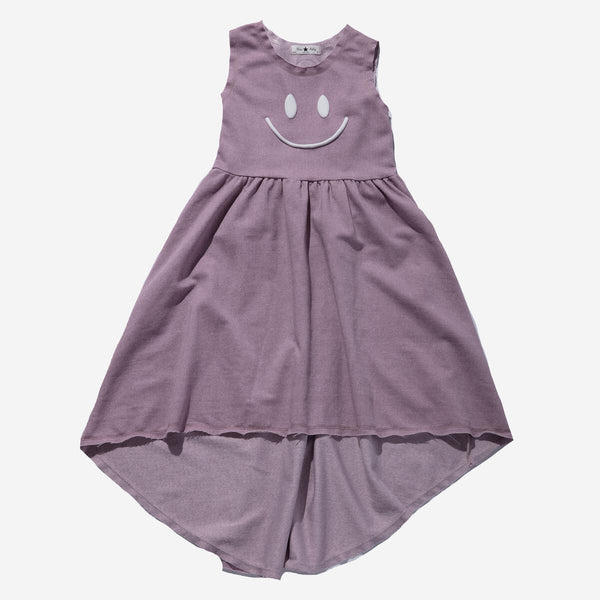 pink smiley face dress Pink Cotton Smiley Embroidered Shirt Dress