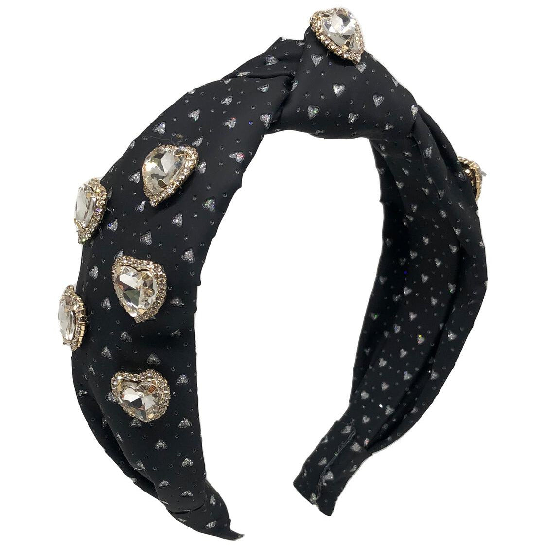 beaded heart headband