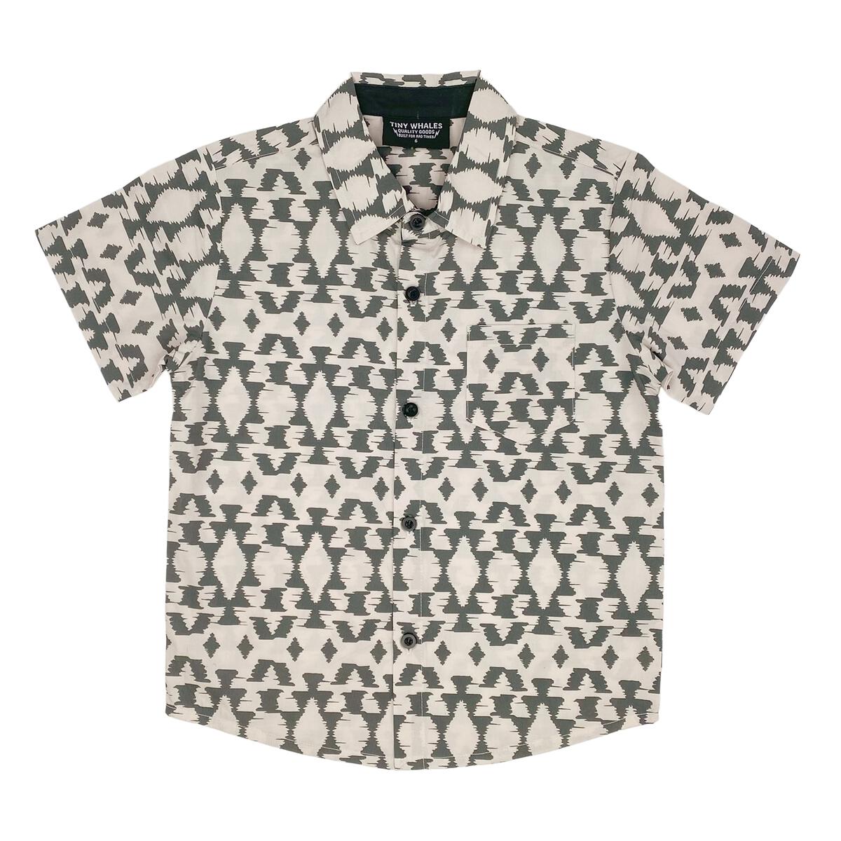 "camp" button up shirt