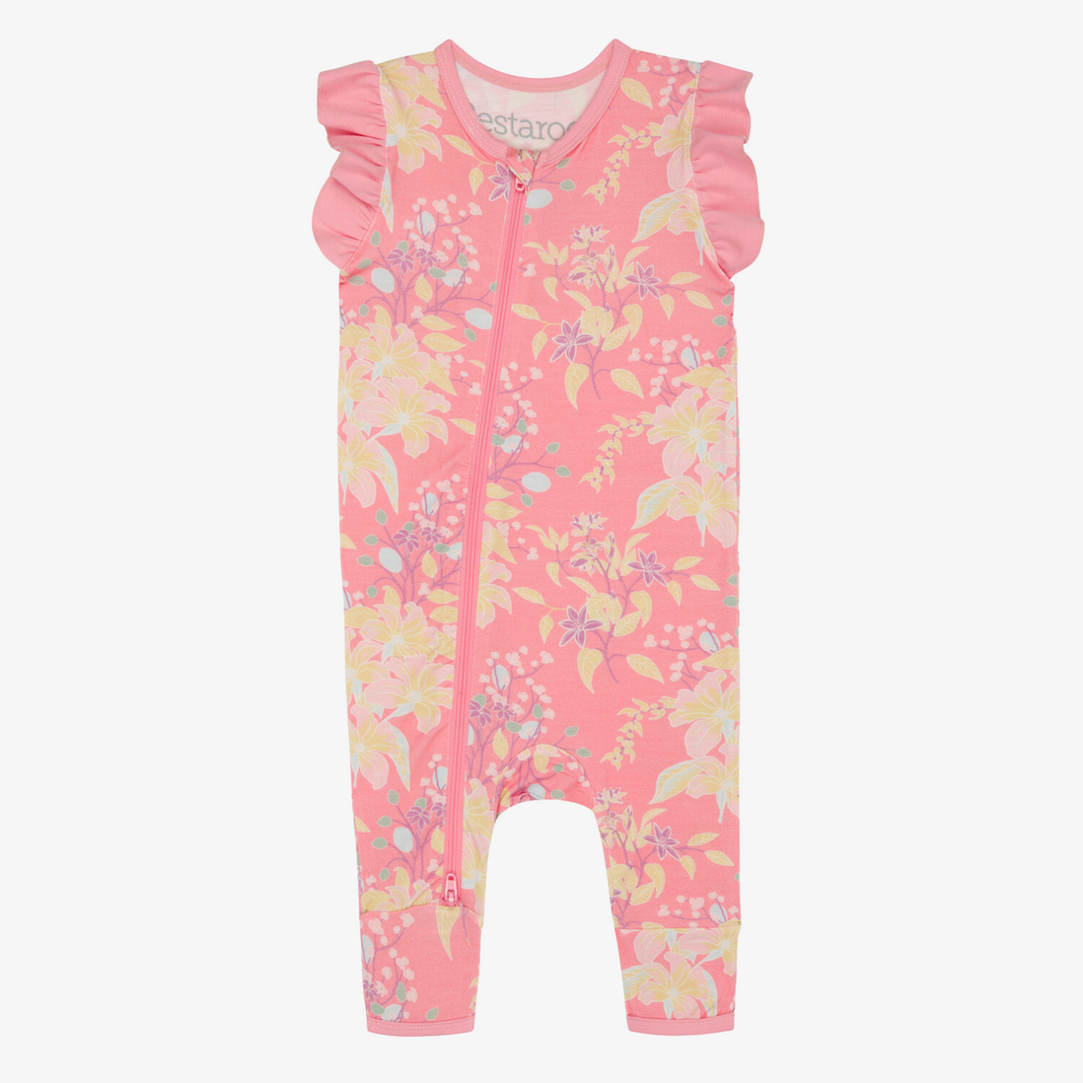Summer Florals Pink S/S Romper