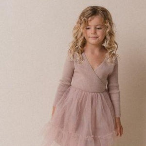 winter siena dress in smoky lavender
