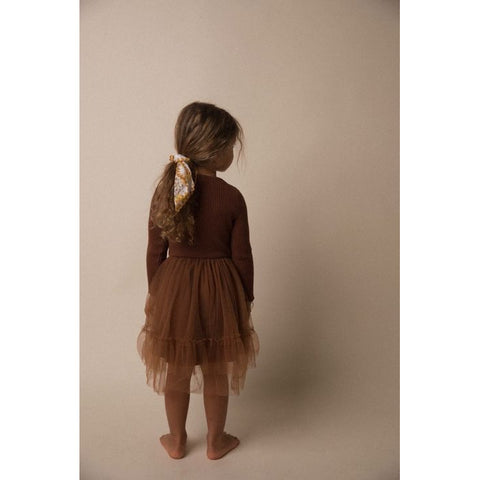 winter siena dress in brown