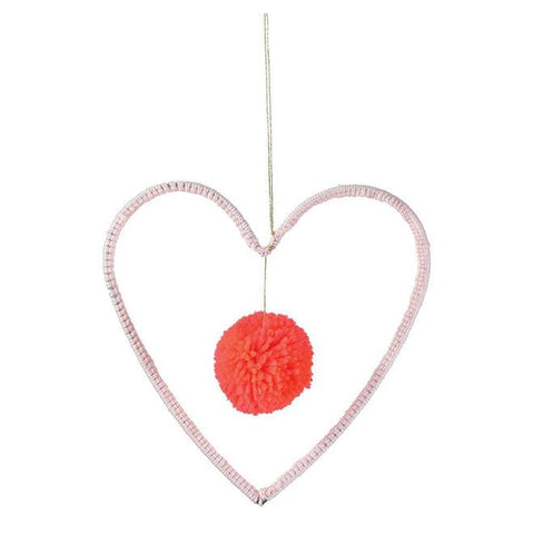 meri meri wire & wool heart decoration