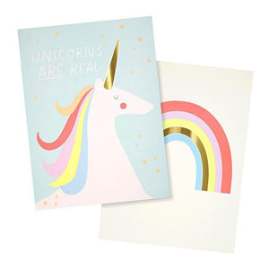 meri meri rainbow & unicorns print