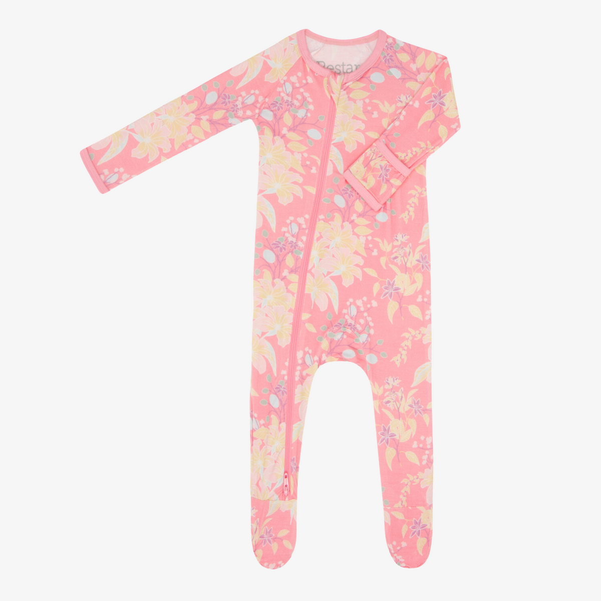 Summer Florals Pink Footie
