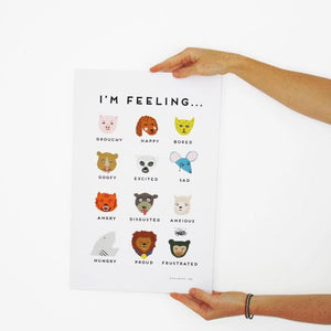 betsy petersen feelings poster by brighter fun