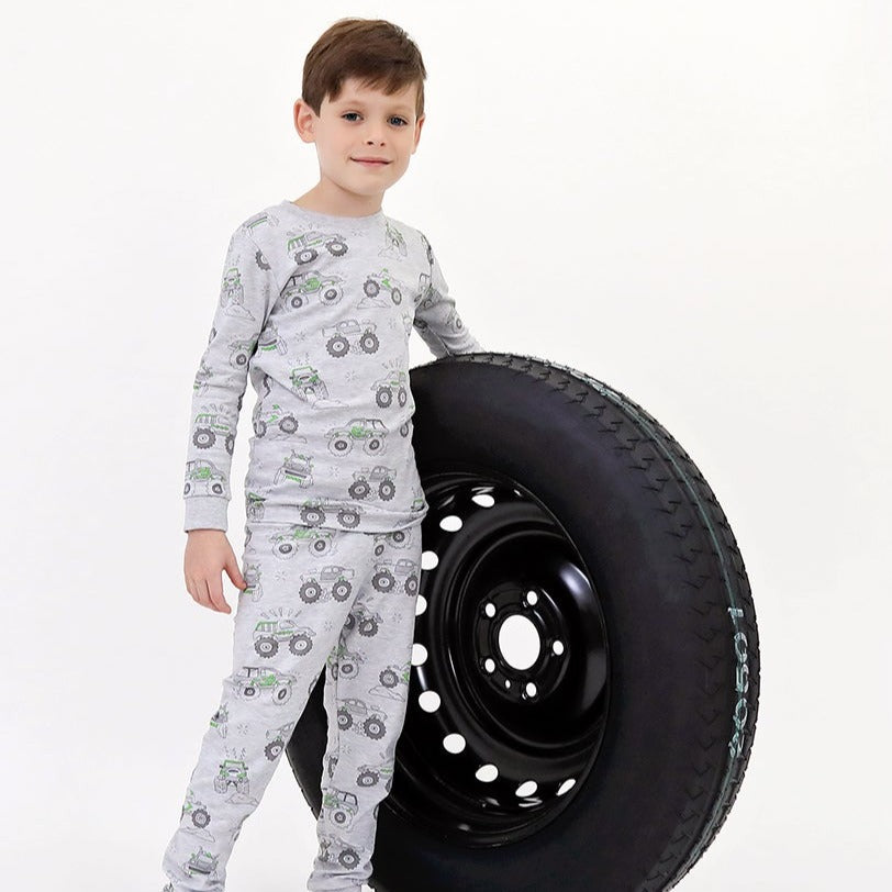 2 piece PJ in big foot cars