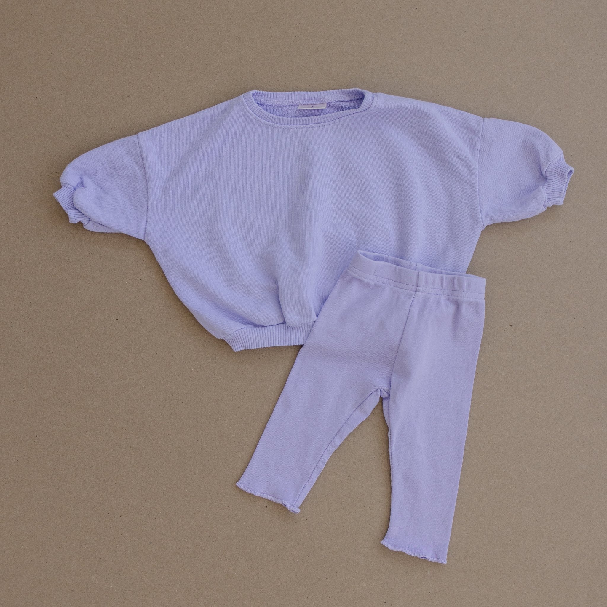 lilac crewneck lounge set