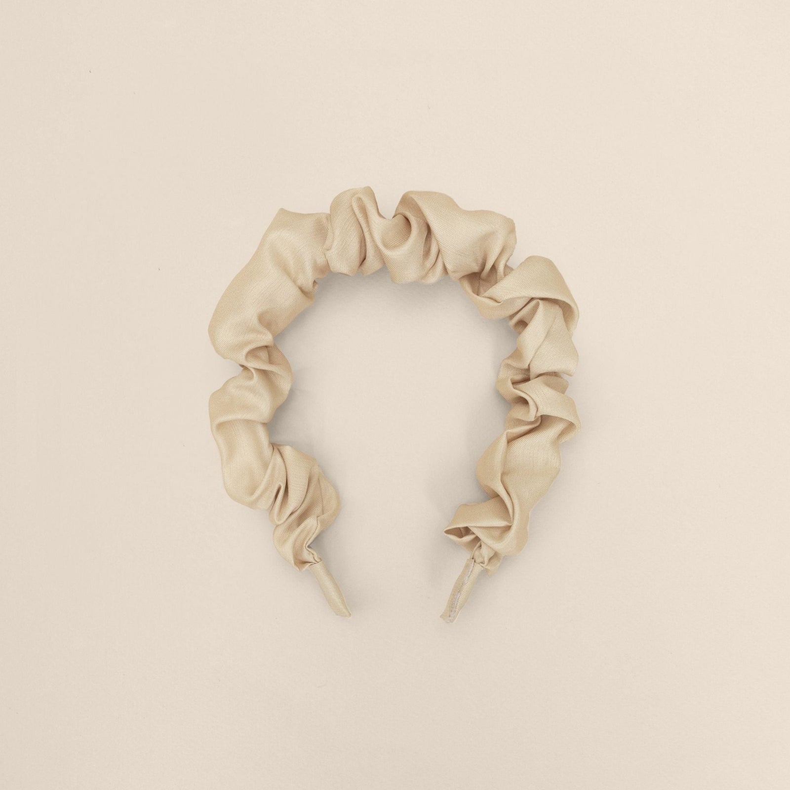 gathered headband | champagne