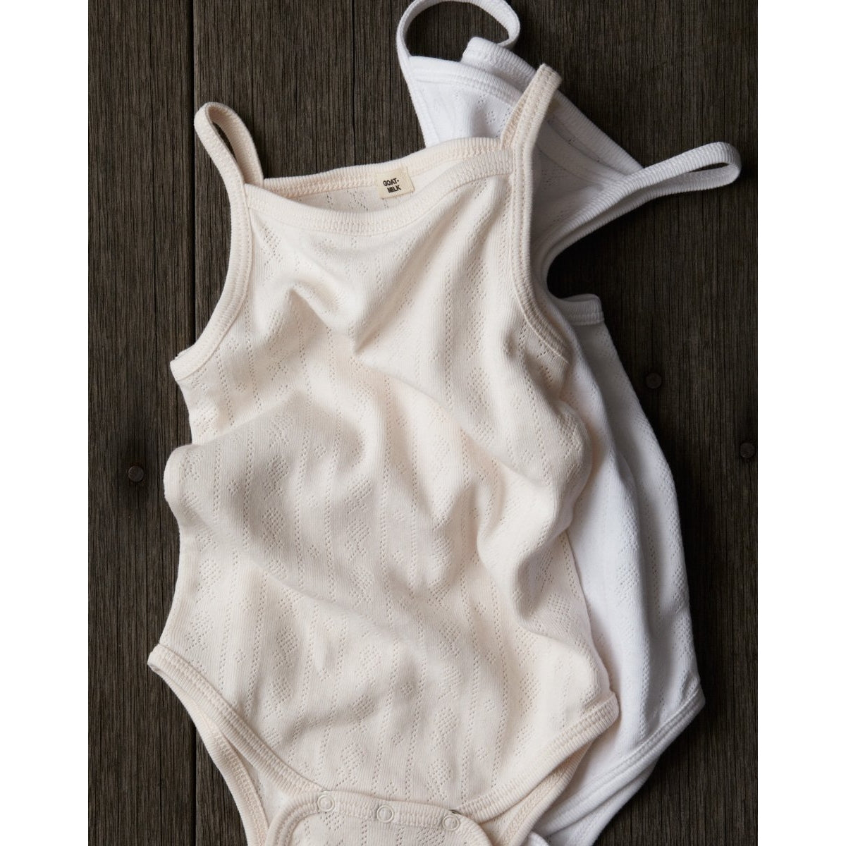 tank onesie in white