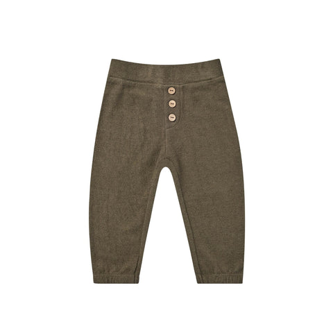 button jogger pant || army
