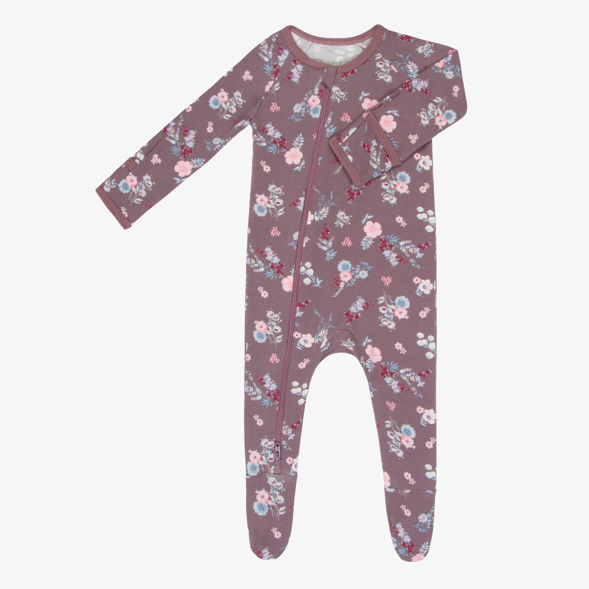 Fall Florals Mauve Footie