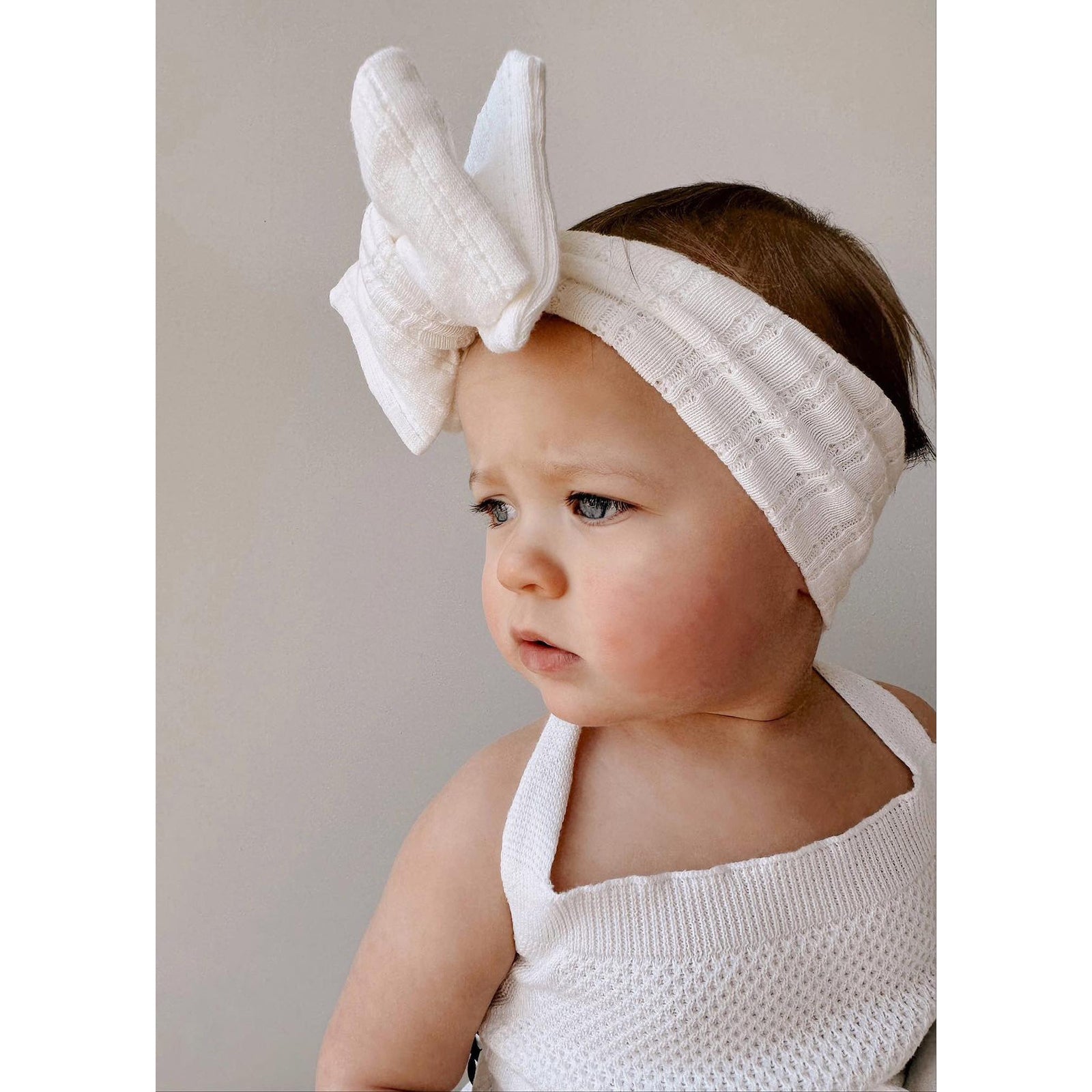 Luna + Luca Sleeveless Ruffle Romper - White