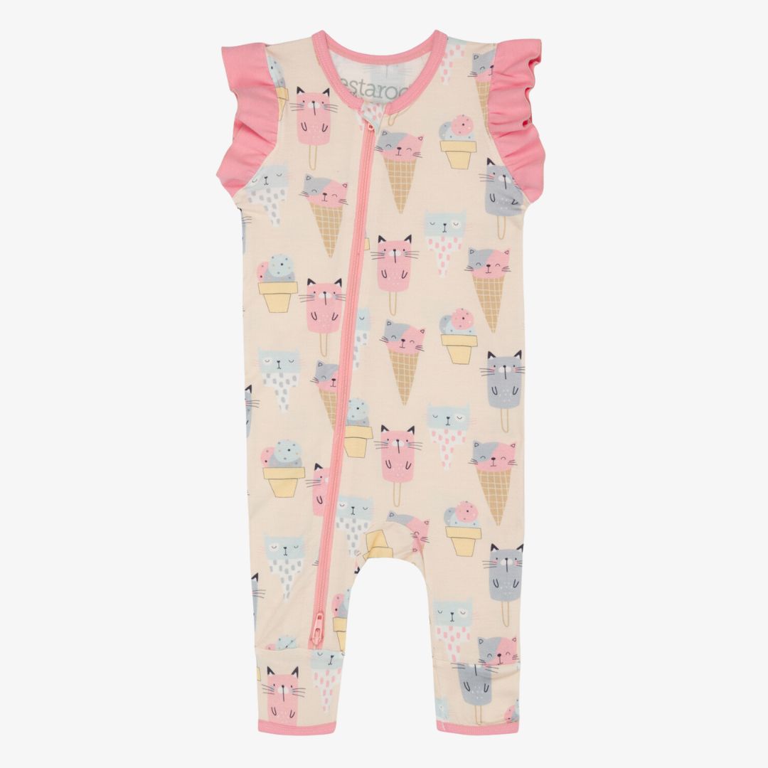 Ice Cream Paw-ty Ruffle Coverall
