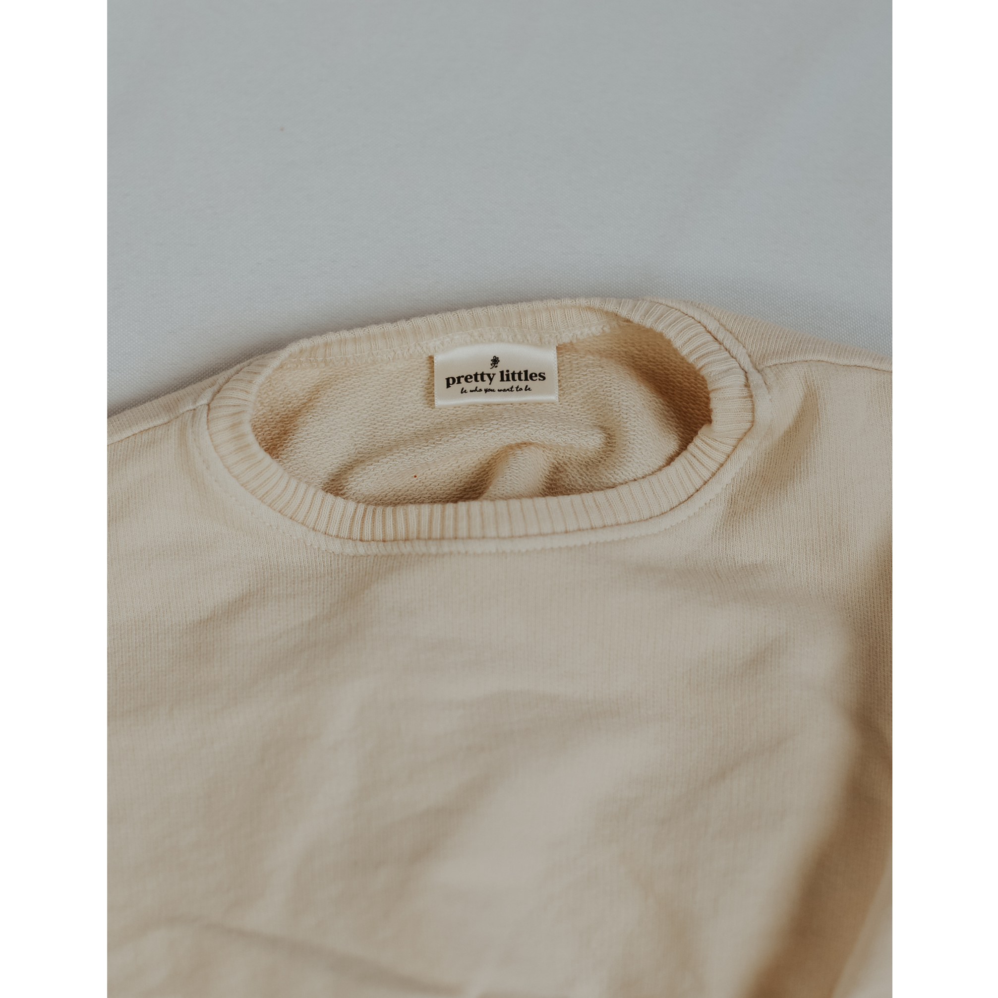 cream crewneck lounge set