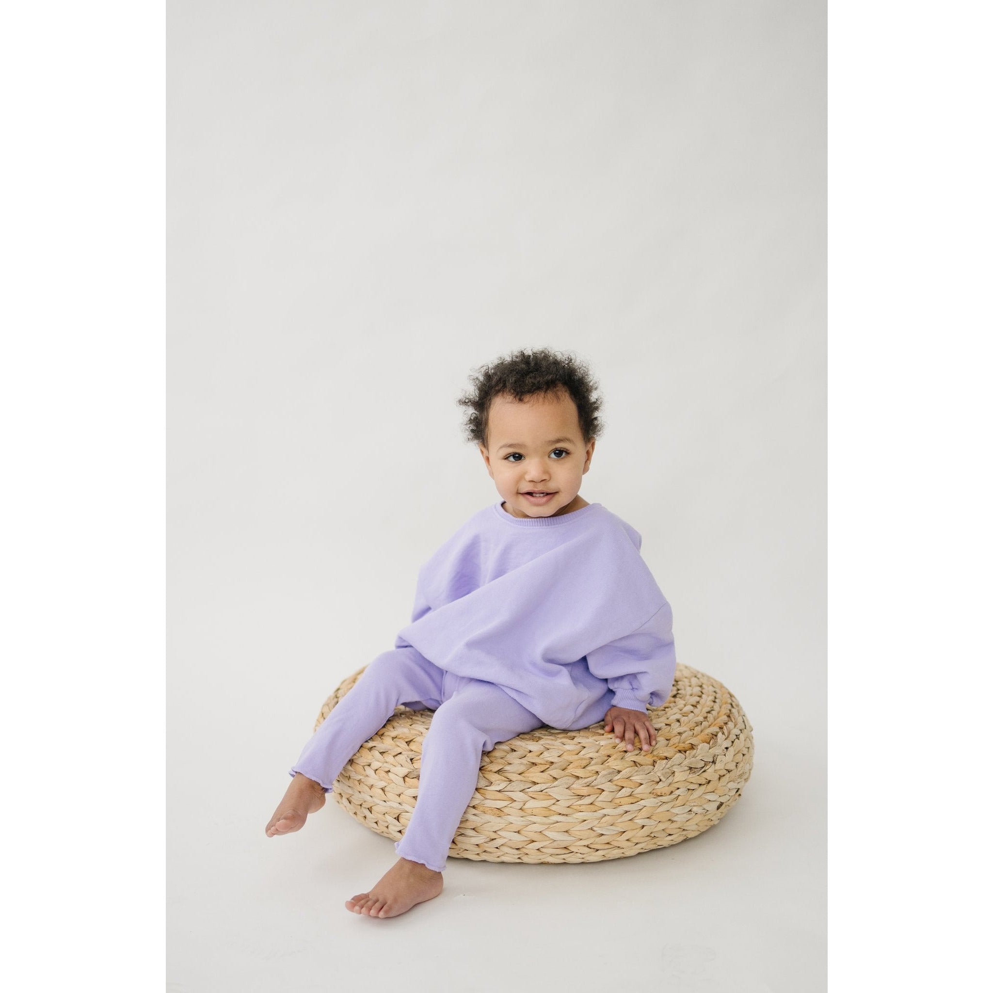 lilac crewneck lounge set