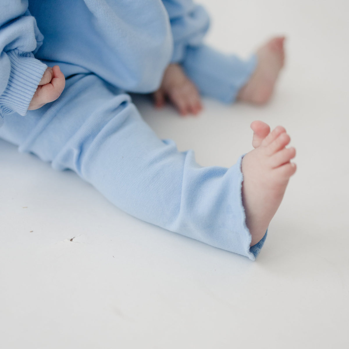 sky blue crewneck lounge set