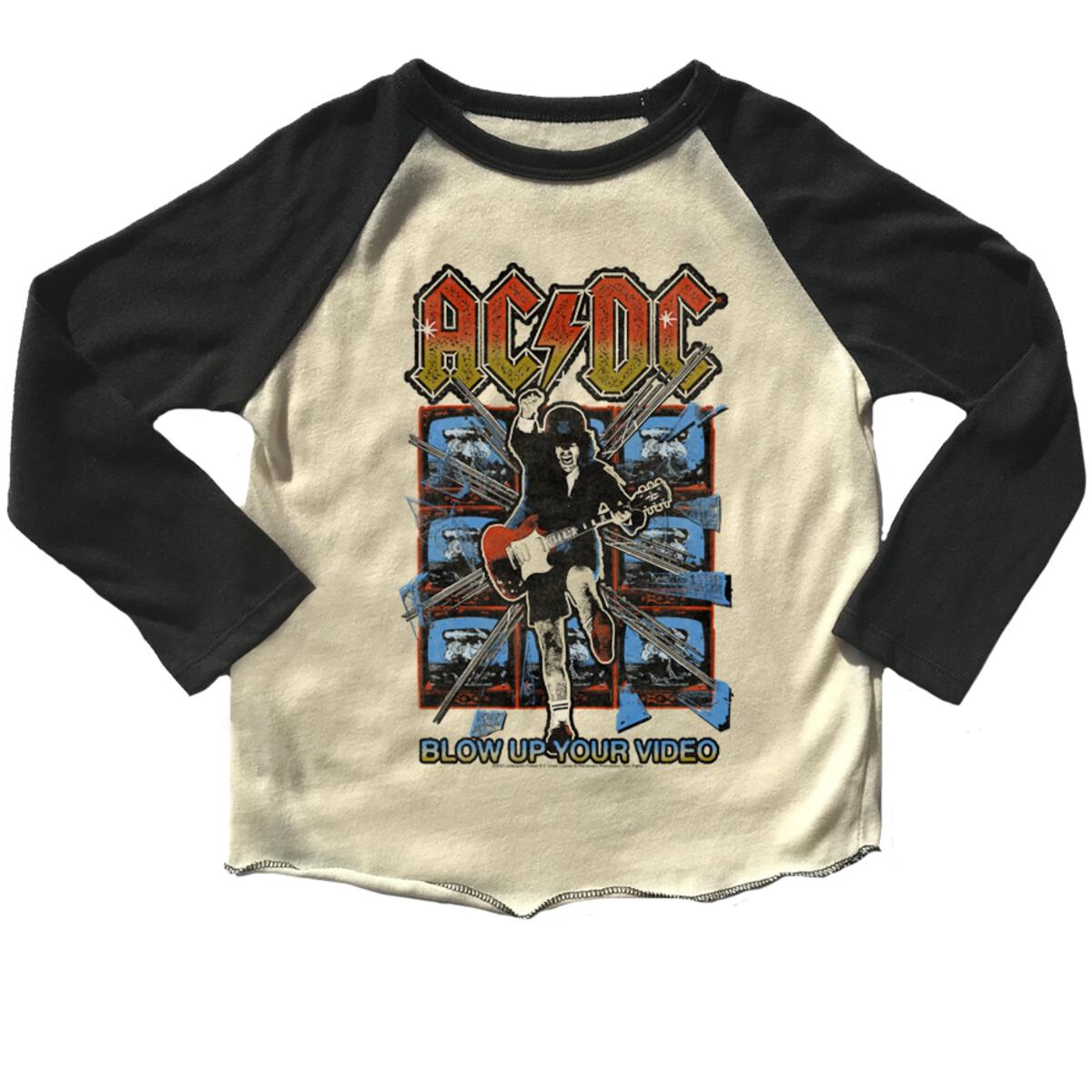 ACDC recycled raglan long sleeve tee