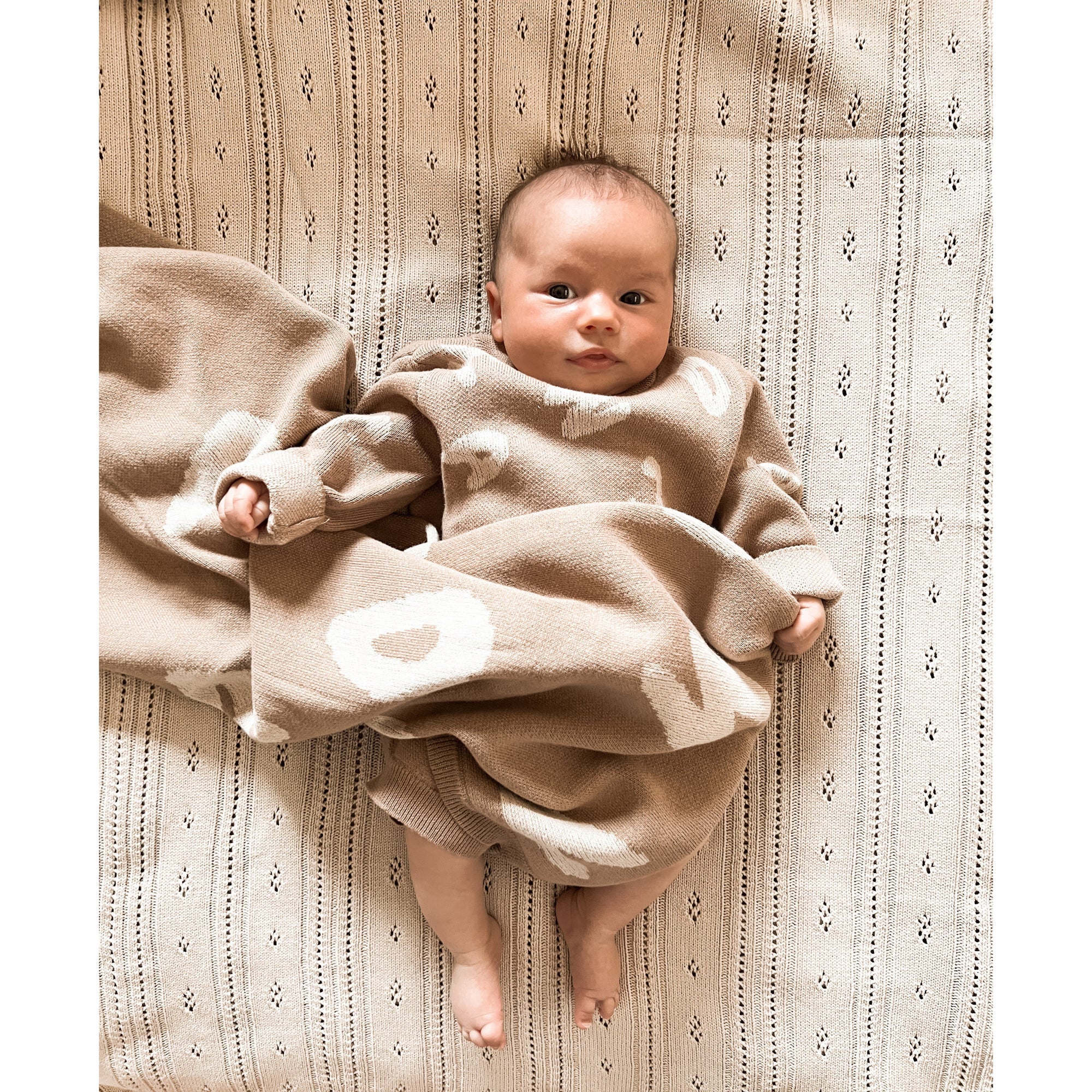 Alphabet Jacquard Baby Blanket