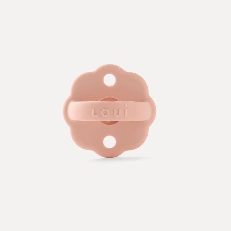 scallop pacifier in blush