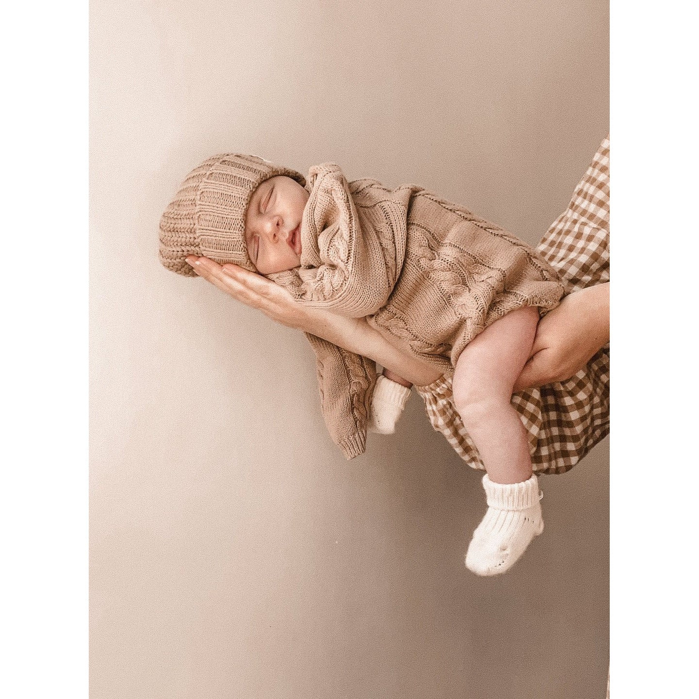 Cable Knit Romper - Acorn