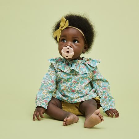 scallop pacifier in blush