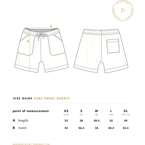 Core Sweat Shorts in Plum