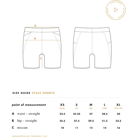 Cycle Shorts in Inca Gold