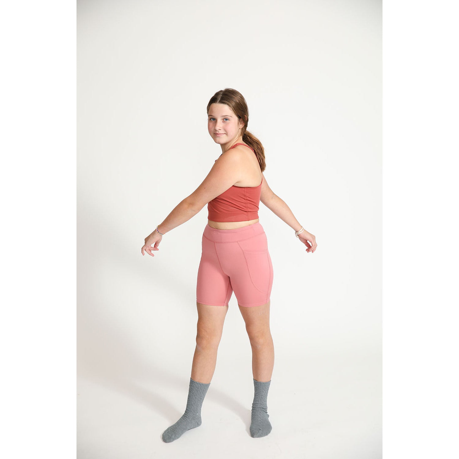 Cycle Shorts in Dusty Rose