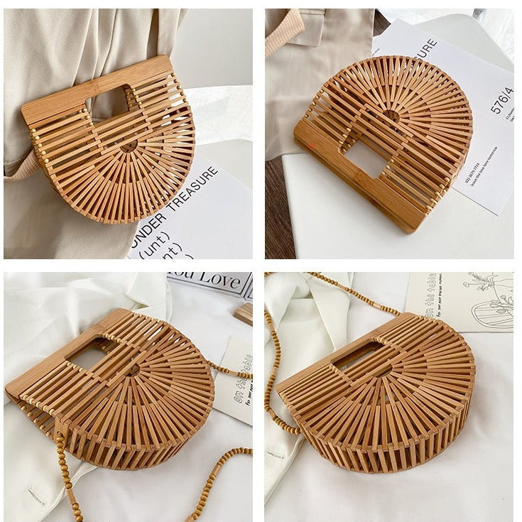 PREORDER rattan crossbody bag