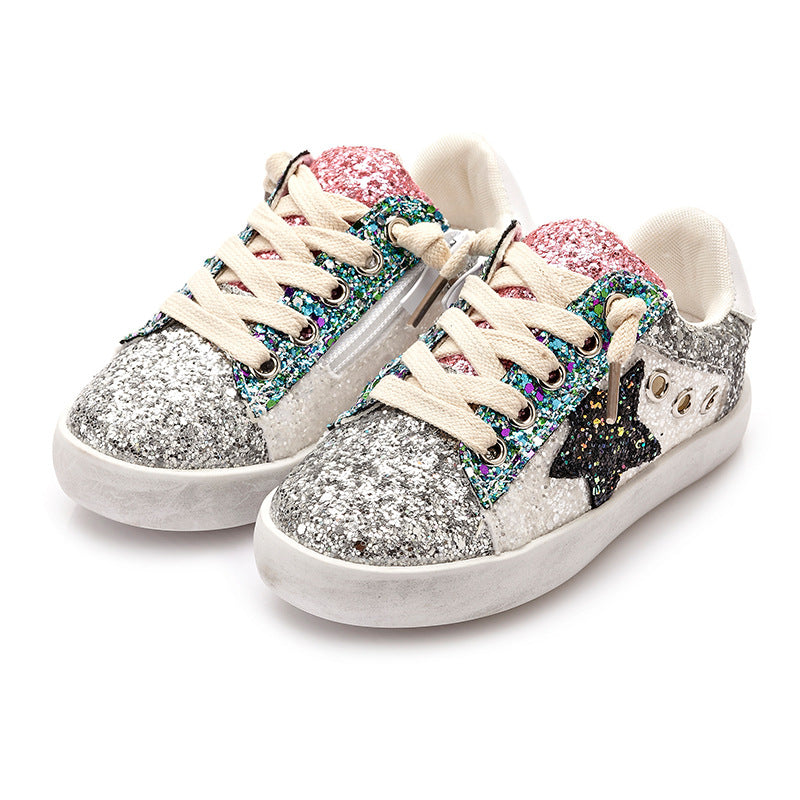 glitter star sneakers