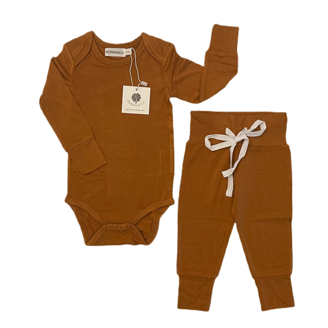 hillside jogger set in copper