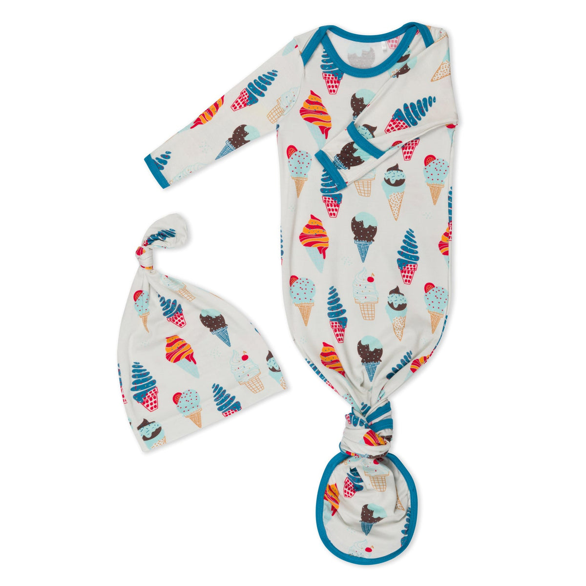 Cool Scoops Blue Knot Gown &amp; Hat