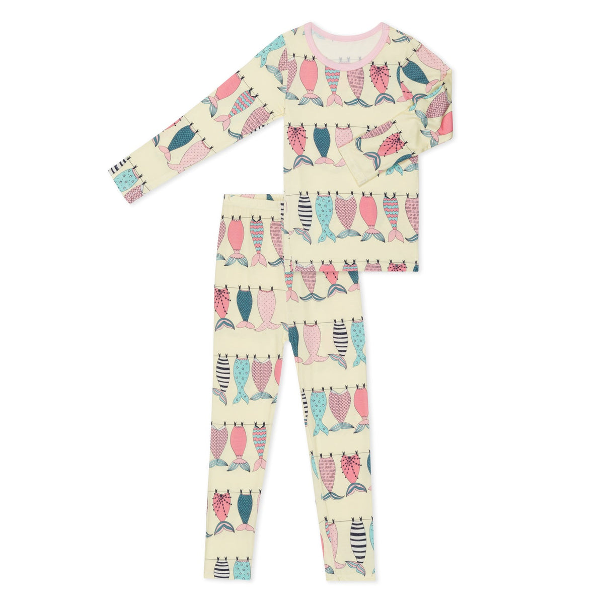 Mermaid Tails Pajama - Yellow