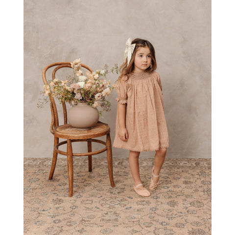 maddie dress in dusty rose