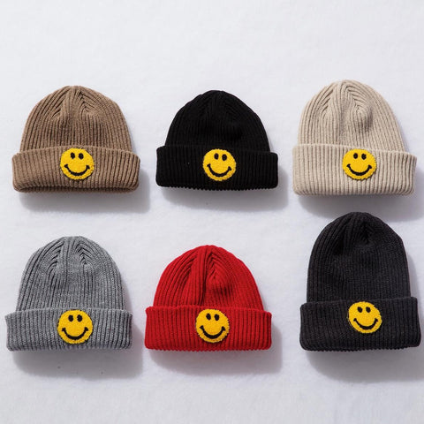 smile beanie | khaki